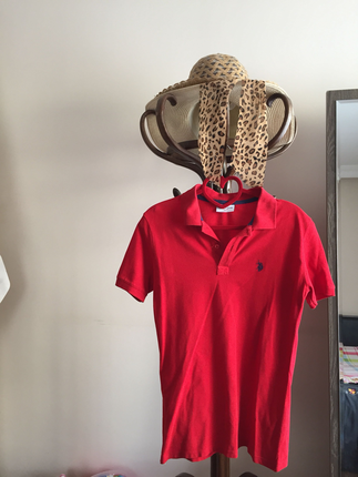 U.S Polo Assn. Kırmızı Polo tişört