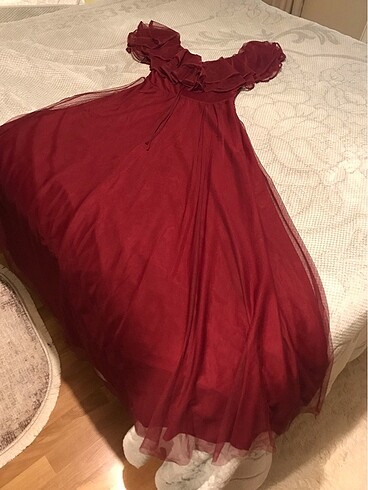 Bordo elbise