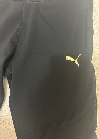 Puma Yanlari Tul Detayli Tayt