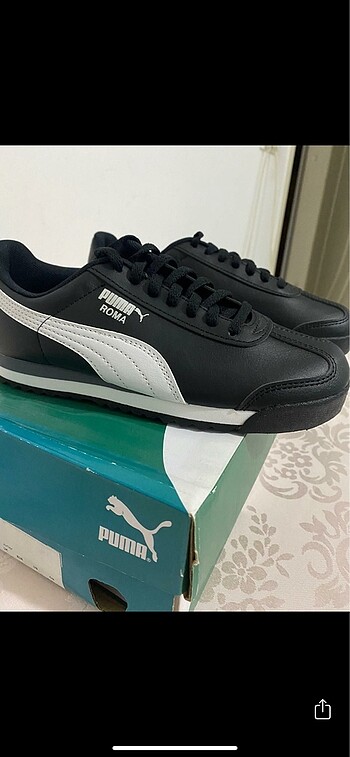36 Beden siyah Renk Puma roma spor ayakkabı