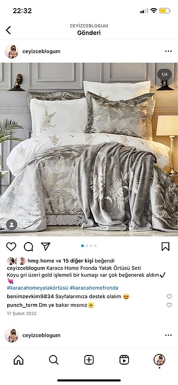 Yatak örtüsü seti