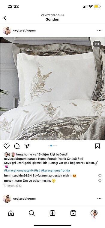 Karaca Home Yatak örtüsü seti