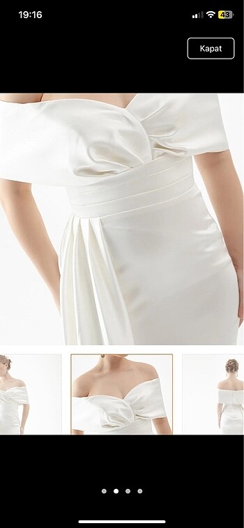Lafayette 148 New York Saten nikah elbisesi