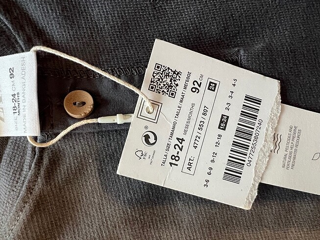 18-24 Ay Beden Orijinal zara sweat