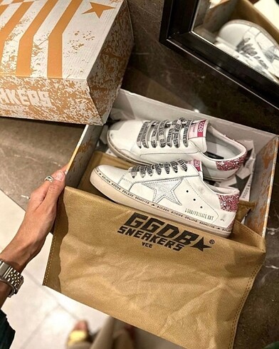 Golden goose kadın pembe ayakkabı