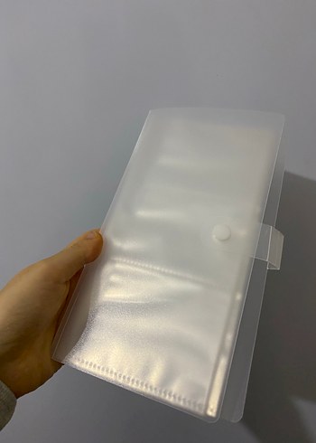 Şeffaf Beyaz Albüm Fotoğraf Bölmeli Binder kpop albüm