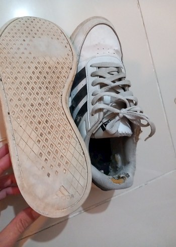 Adidas Beyaz Adidas Bağcıklı Spor Ayakkabı