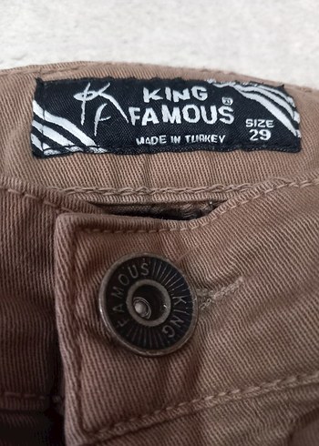 Bol Kesim Kahverengi Erkek Süet Pantolon - Görsel 2