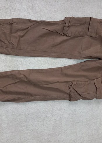 Bol Kesim Kahverengi Erkek Süet Pantolon - Görsel 4