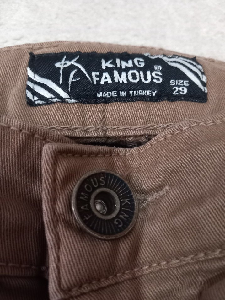 Bol Kesim Kahverengi Erkek Süet Pantolon - Görsel 2