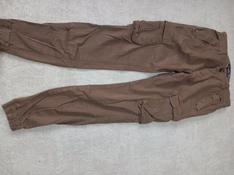 Bol Kesim Kahverengi Erkek Süet Pantolon - Görsel 4