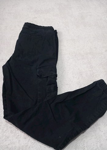 Erkek Siyah Rahat Kesim Sokak Pantolonu - Görsel 4