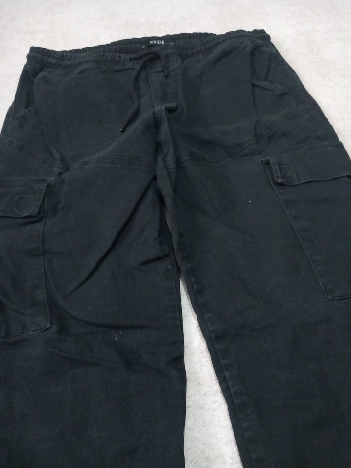 Erkek Siyah Rahat Kesim Sokak Pantolonu - Görsel 3