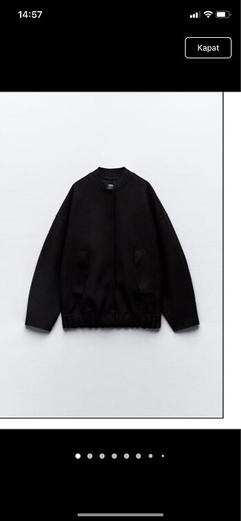 Zara buklet zara bomber ceket