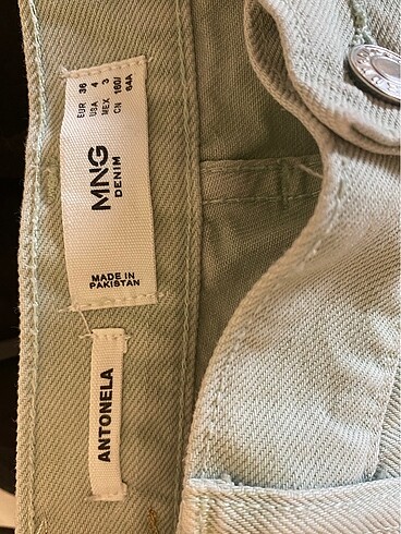 s Beden yeşil Renk Mango Antolena Pantolon