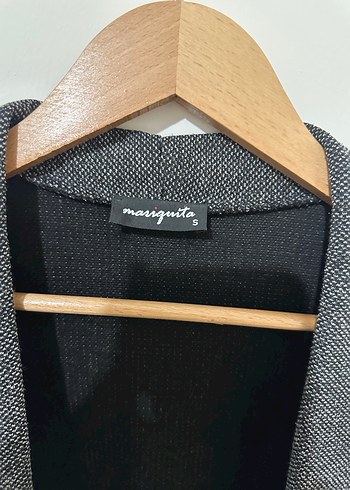 Gri Kadın Midi Yün Kaban - Görsel 3