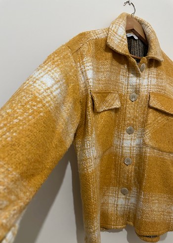 Sarı Uzun Kollu Yün Gömlek - Görsel 2