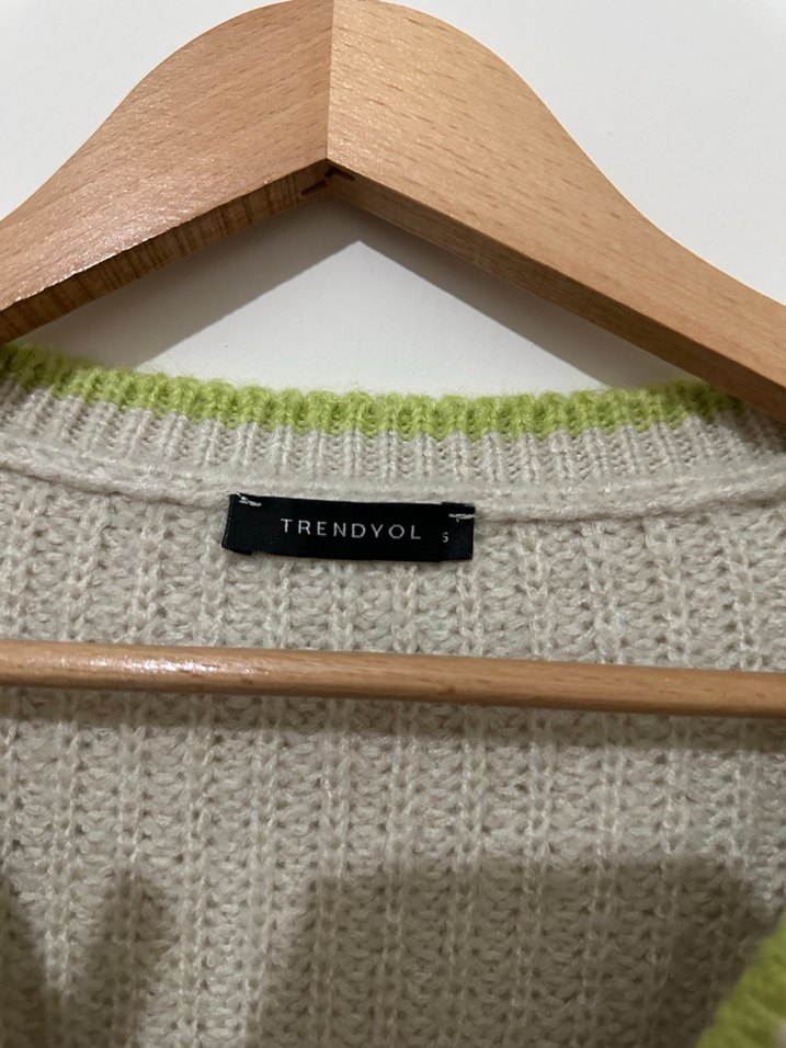 Kadın Gri Örgü Midi Hırka - Görsel 3
