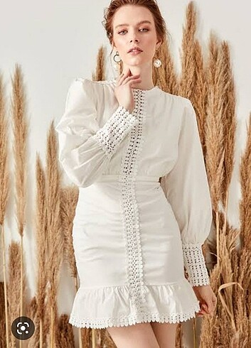 Trendyol & Milla Beyaz nikah elbisesi