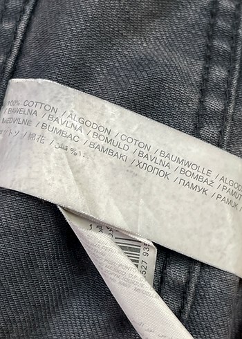 Mango Düğmeli gri Kadın Denim Ceket
