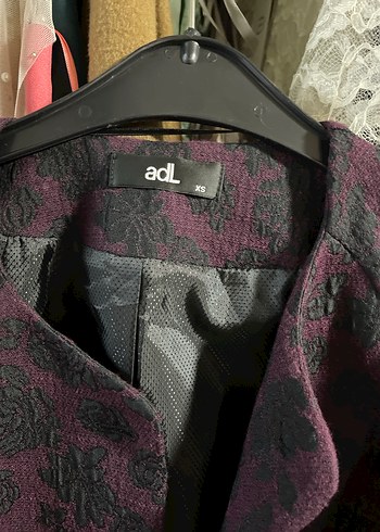 Düğmeli Mor Uzun Kadın Kaban - Görsel 6