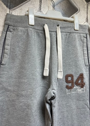 Gri Nakışlı Erkek Eşofman Altı - Görsel 2