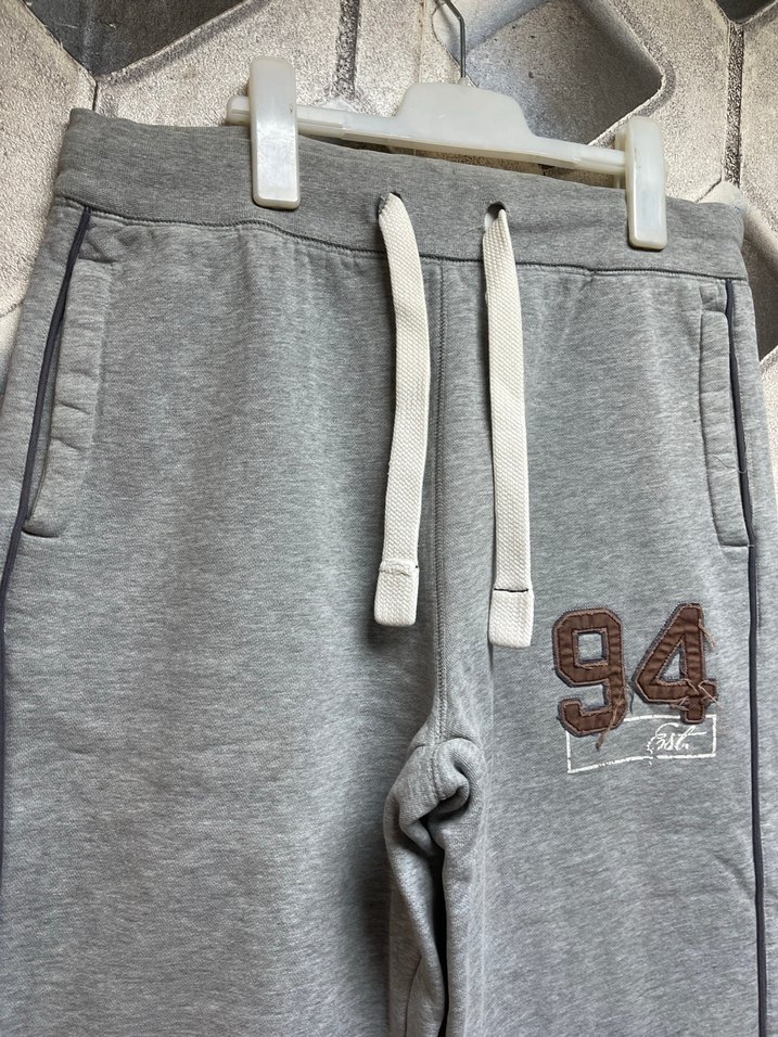 Gri Nakışlı Erkek Eşofman Altı - Görsel 2