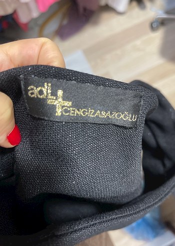 Siyah Tek Omuzlu Uzun Abiye Elbise - Görsel 8