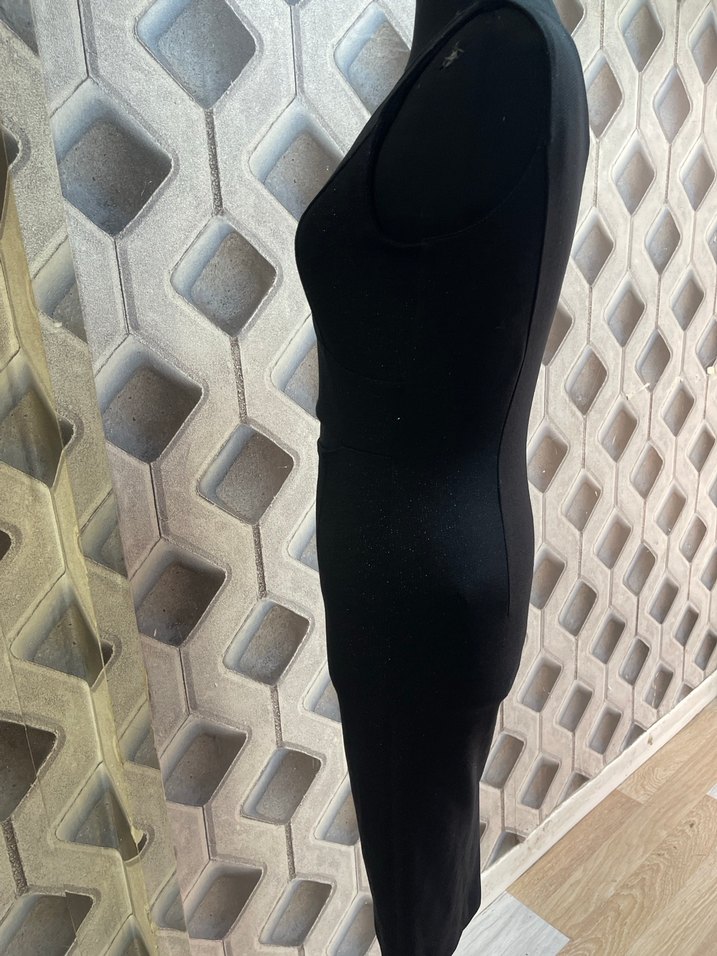 Siyah Tek Omuzlu Uzun Abiye Elbise - Görsel 5