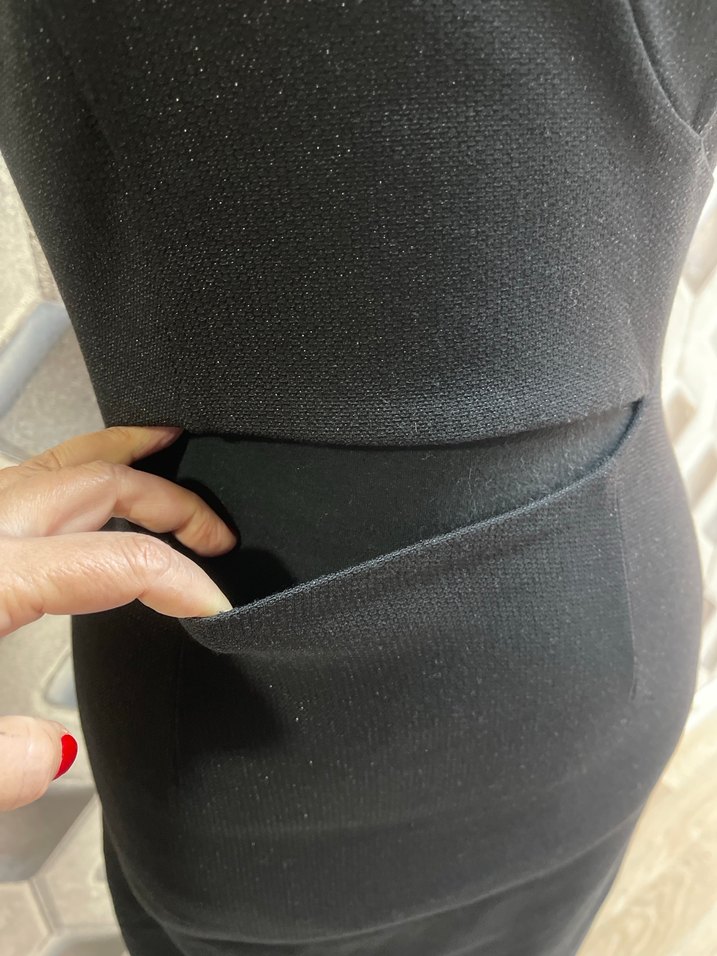 Siyah Tek Omuzlu Uzun Abiye Elbise - Görsel 2