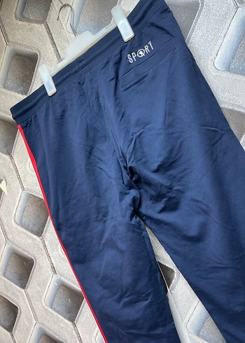 Gri Lacivert Fermuarlı Erkek Eşofman Altı - Görsel 4