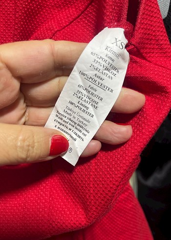 Kırmızı Pilili Uzun Kadın Kalem Elbise - Görsel 9