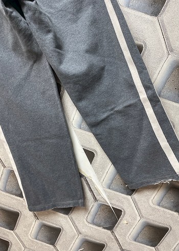 Gri Bel Bantlı Erkek Eşofman Altı - Görsel 4