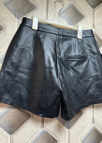 Kadın Siyah  Mini Şort - Görsel 3
