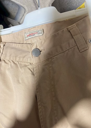 Düğmeli Bej Erkek Regular Fit Pantolon - Görsel 5