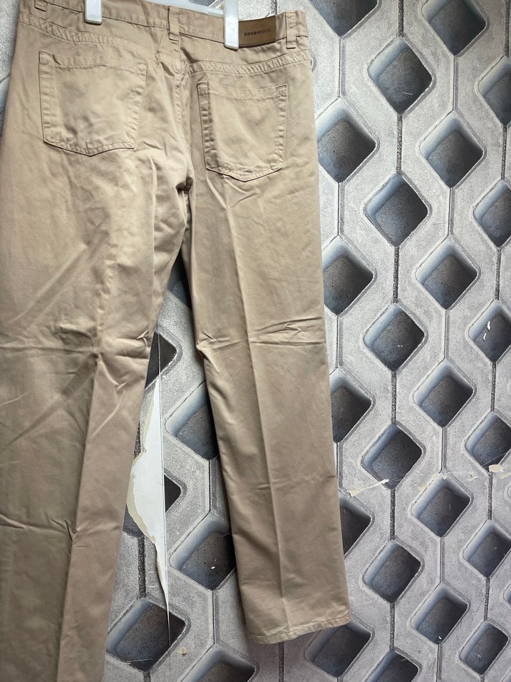 Düğmeli Bej Erkek Regular Fit Pantolon - Görsel 3