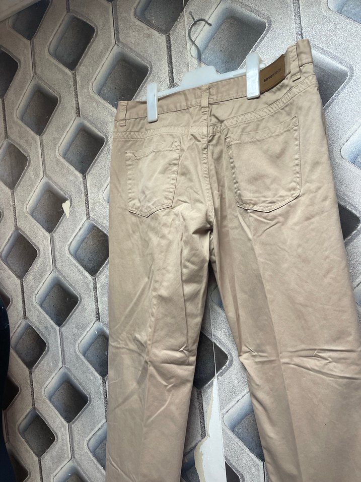 Düğmeli Bej Erkek Regular Fit Pantolon - Görsel 4