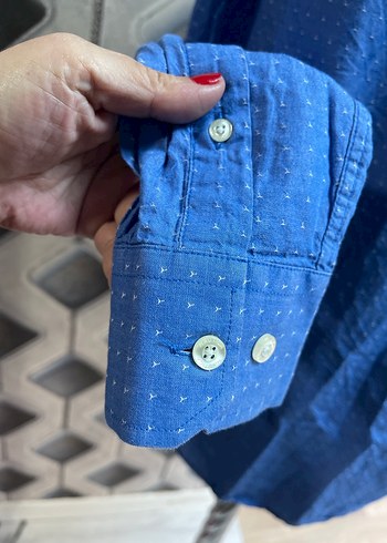 Erkek Lacivert Uzun Kollu Regular Fit Gömlek - Görsel 5