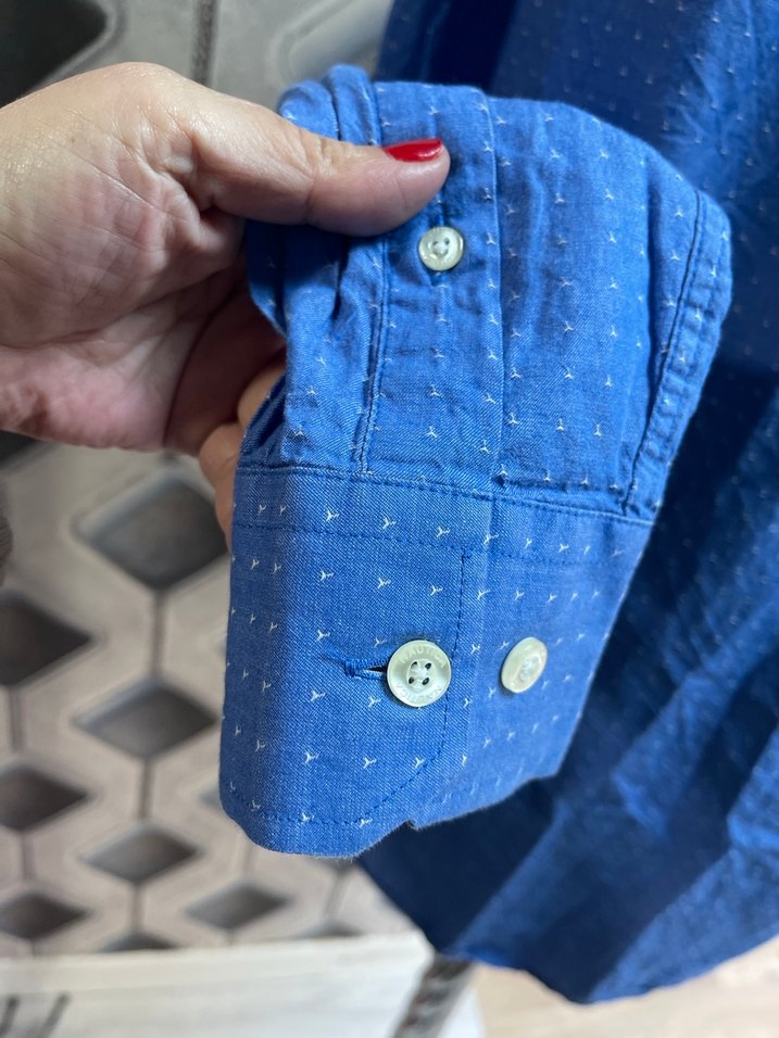 Erkek Lacivert Uzun Kollu Regular Fit Gömlek - Görsel 5