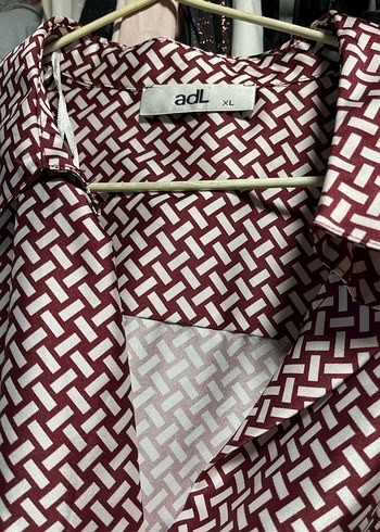 Bordo Desenli Gömlek - Görsel 6