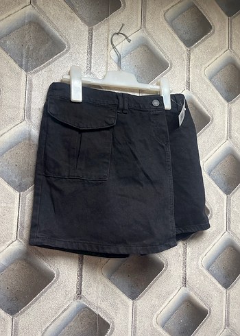 Siyah Kot Kemerli Mini Etek 11/12 yaş çocuk için - Görsel 5