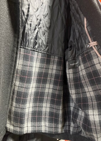 Gri Fermuarlı Erkek Midi Ceket hatemoğlu marka - Görsel 5