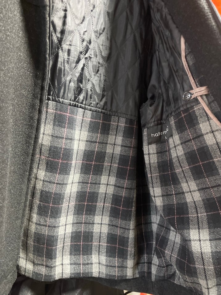 Gri Fermuarlı Erkek Midi Ceket hatemoğlu marka - Görsel 5