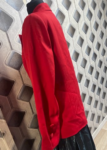 Kısa Kesim Klasik Kırmızı Kadın Blazer etolie marka - Görsel 5