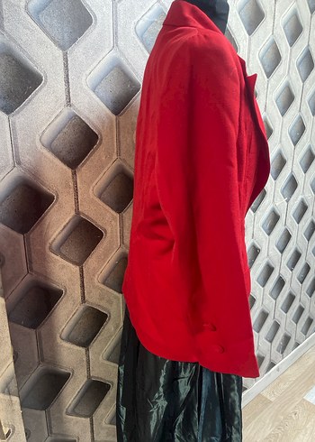 Kısa Kesim Klasik Kırmızı Kadın Blazer etolie marka - Görsel 3