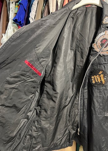 Siyah Nakışlı erkek Ceket - Görsel 7