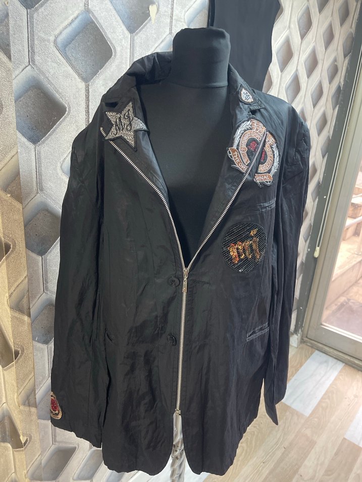 Siyah Nakışlı erkek  Ceket - Görsel 2