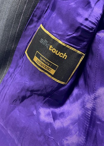 Kadın siyah çizgili Düğmeli Ofis Blazer Ceket - Görsel 8