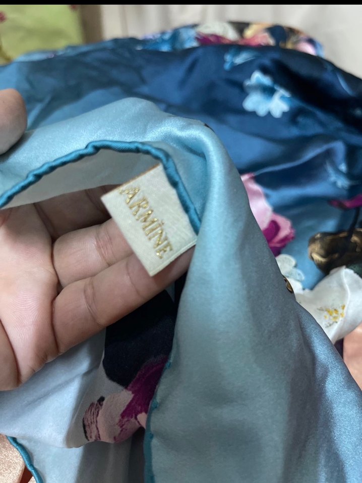 Çiçek  Detaylı Çok Renkli Bohem Kadın eşarp - Görsel 5