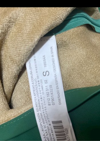 s Beden yeşil Renk Yeşil Deri Mini Crop Top